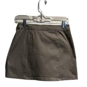 Forever 21 Skirt Womens Small Gray Mini Zip Up